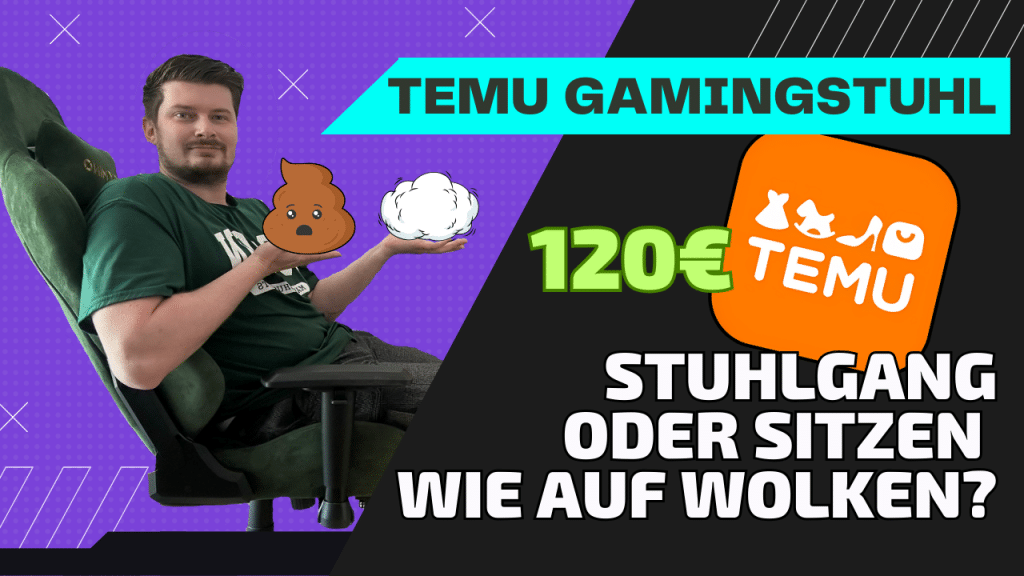 Ergonomischer Gaming-Stuhl mit hoher Rückenlehne, Armstützen und Racing-Design – Komfort für lange Zock-Sessions