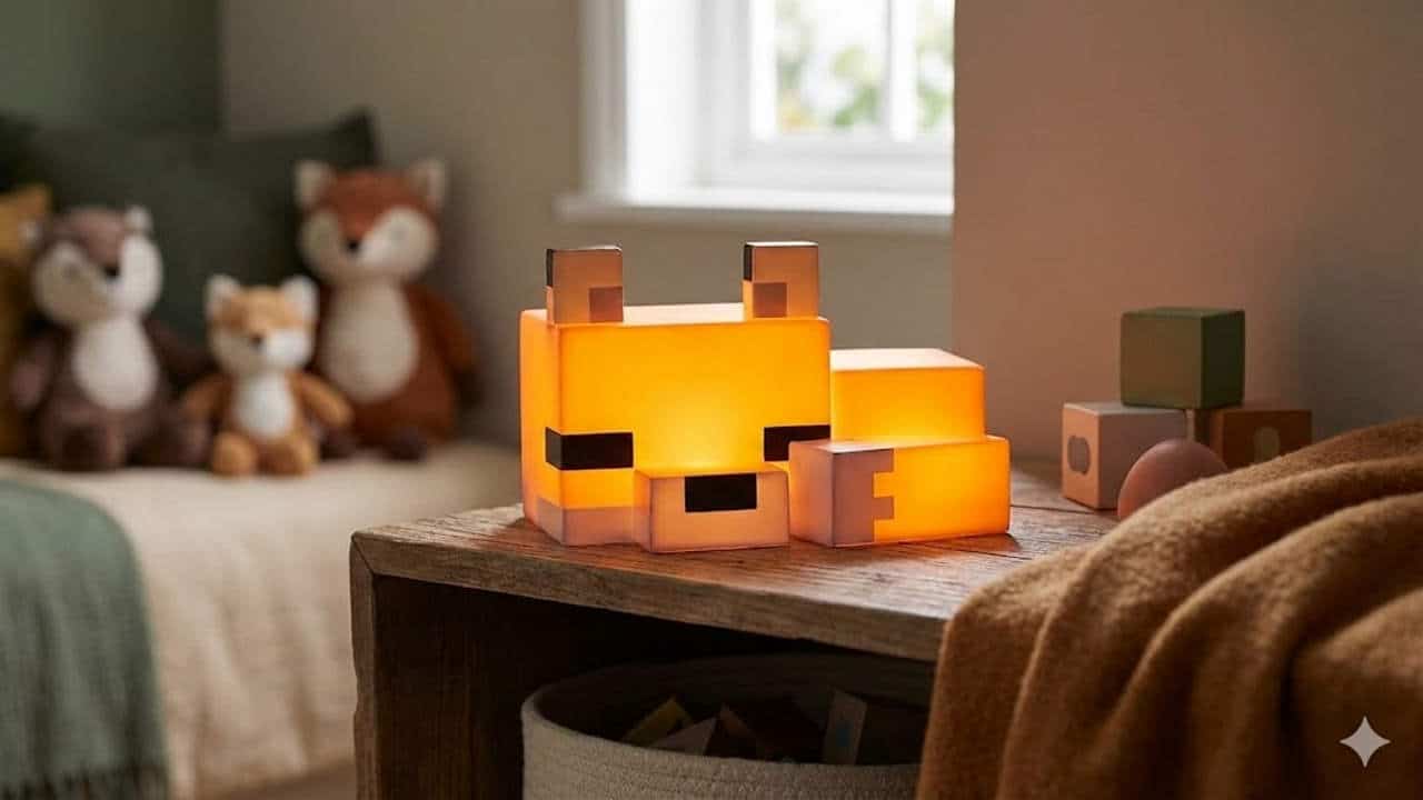 🦊Bringen Sie Style ins Zimmer: Das offizielle Minecraft Fuchs Nachtlicht