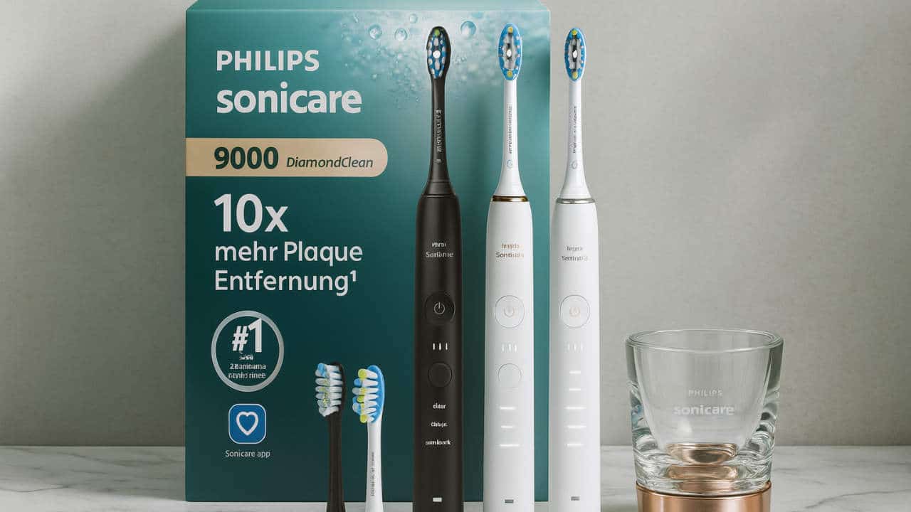 🦷 Philips Sonicare DiamondClean 9000 – Premium-Schallzahnbürste im Doppelpack: Für spürbar sauberere Zähne und ein gesünderes Lächeln